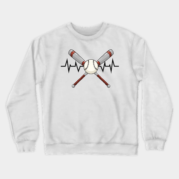 Softball Baseball Crewneck Sweatshirt by Shiva121